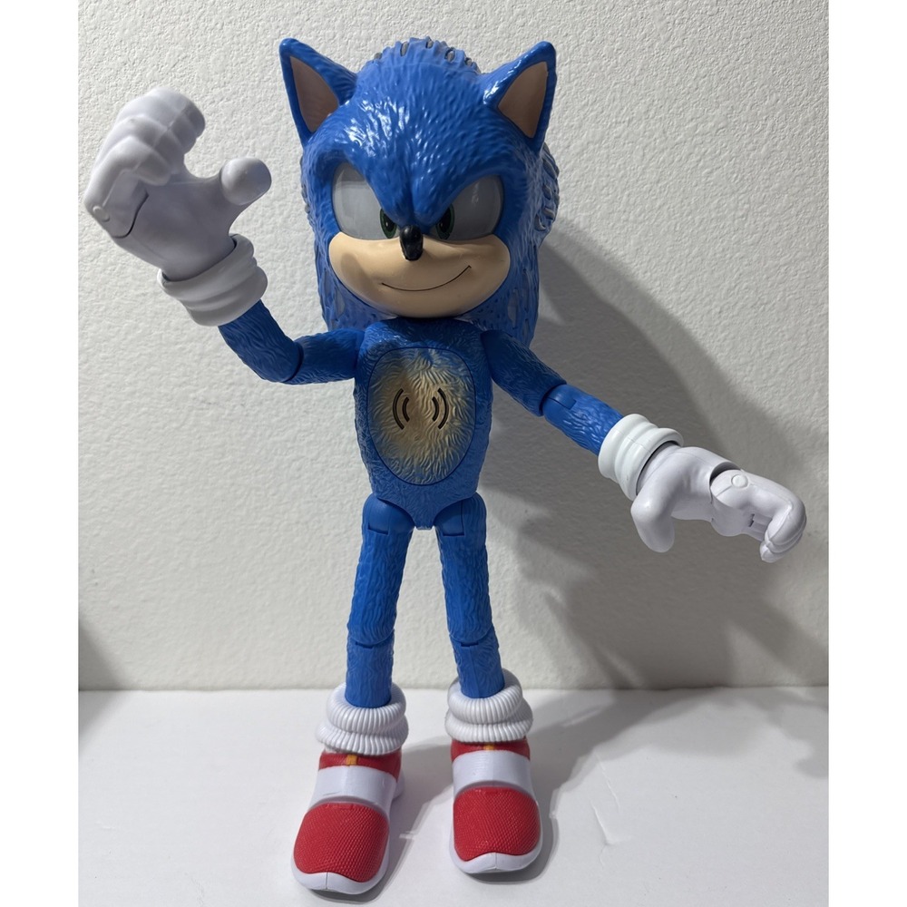 Sonic The Hedgehog 3 Ultimate Talking Sonic 12 Inch Action Figure Light Up Talks